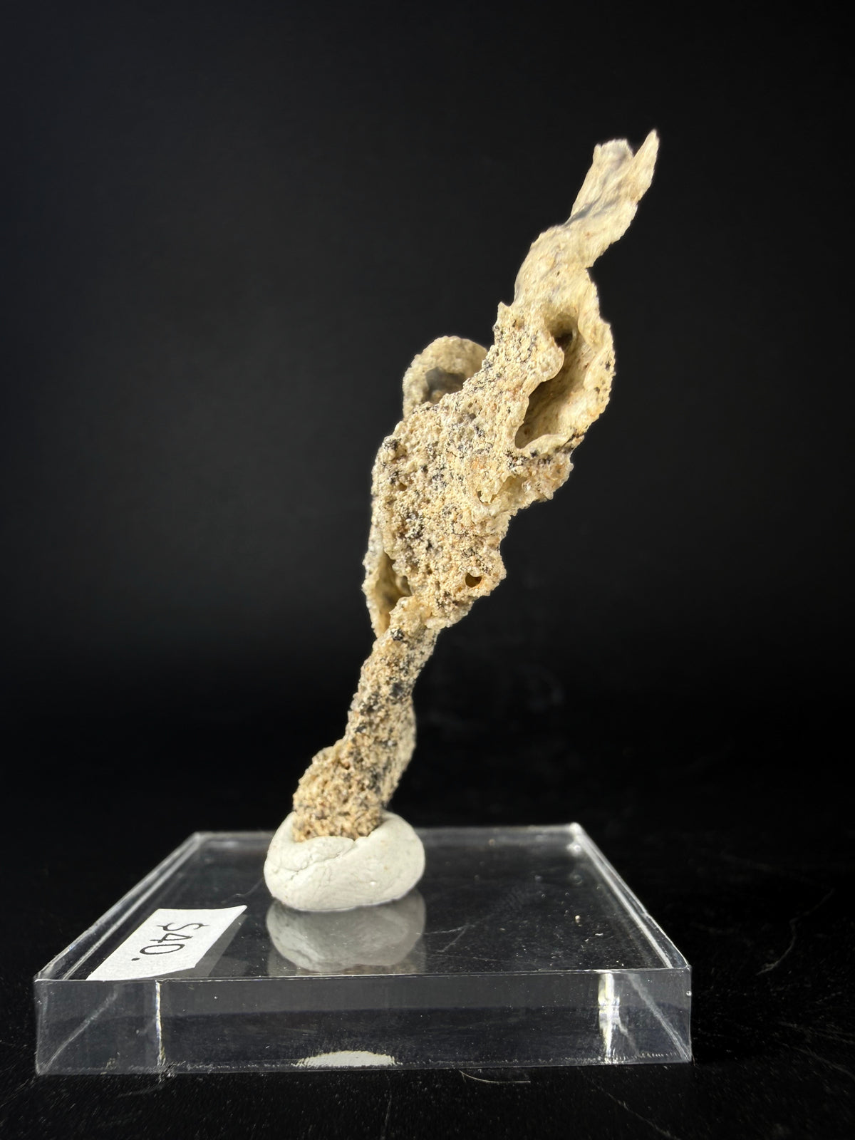 Fulgerite "Lightning strike captured in sand"