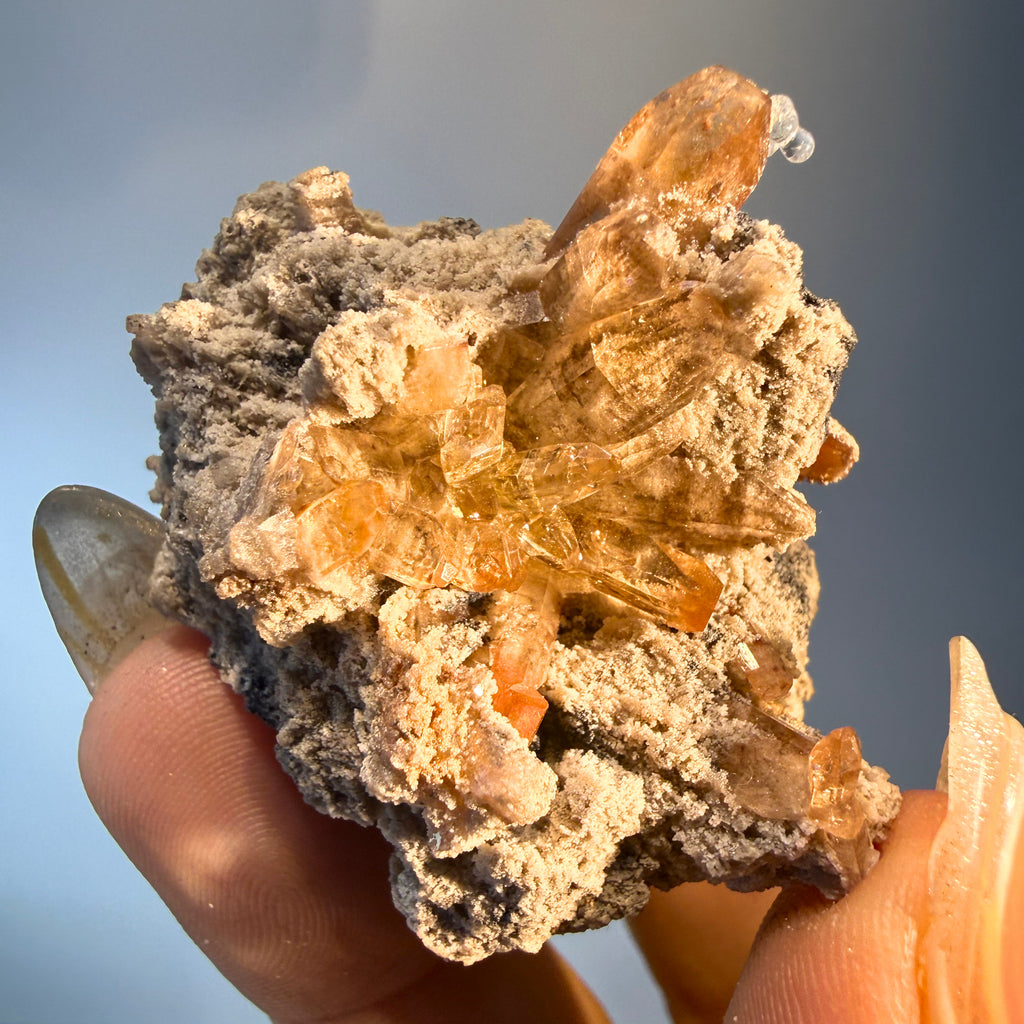Topaz with Hyalite Opal