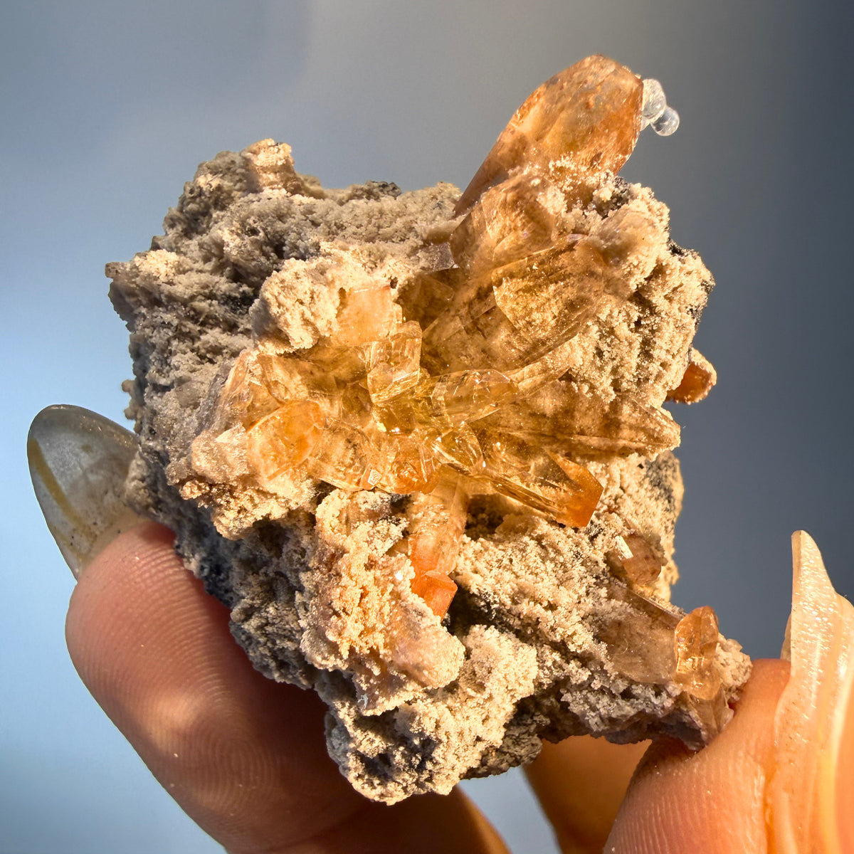 Topaz with Hyalite Opal