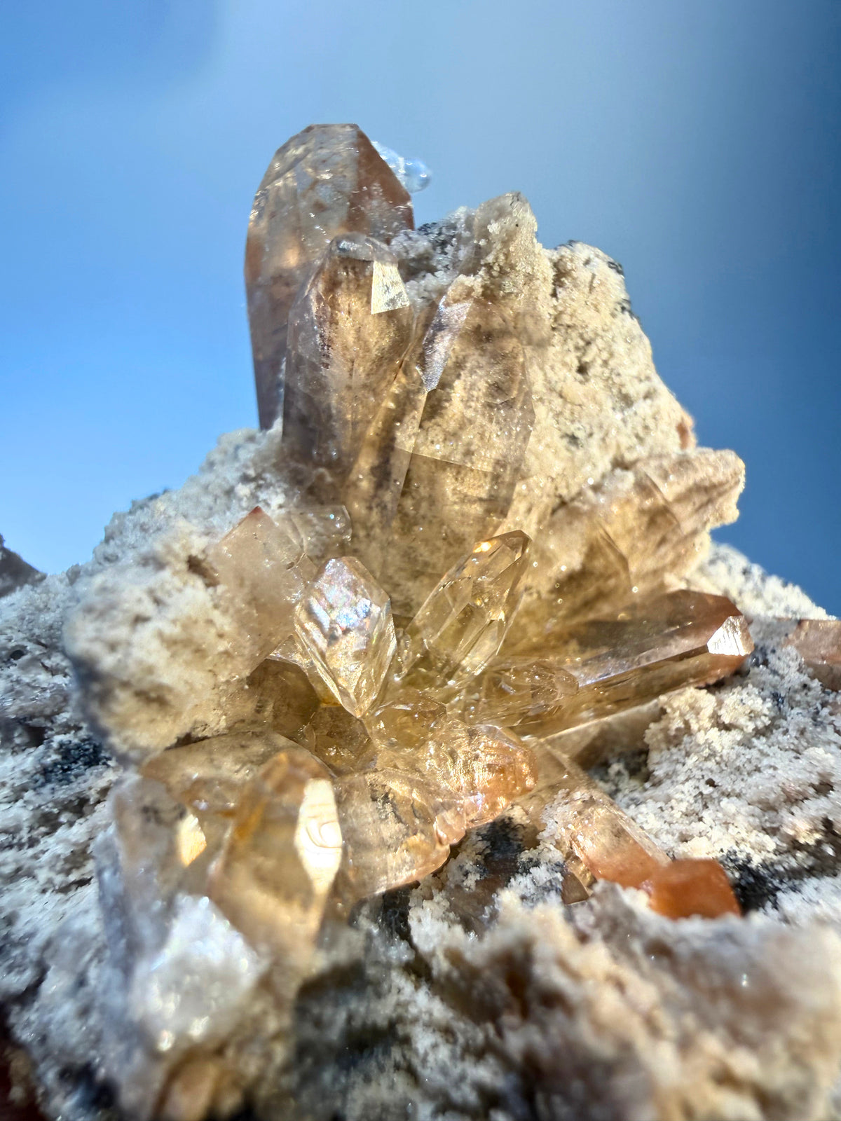 Topaz with Hyalite Opal
