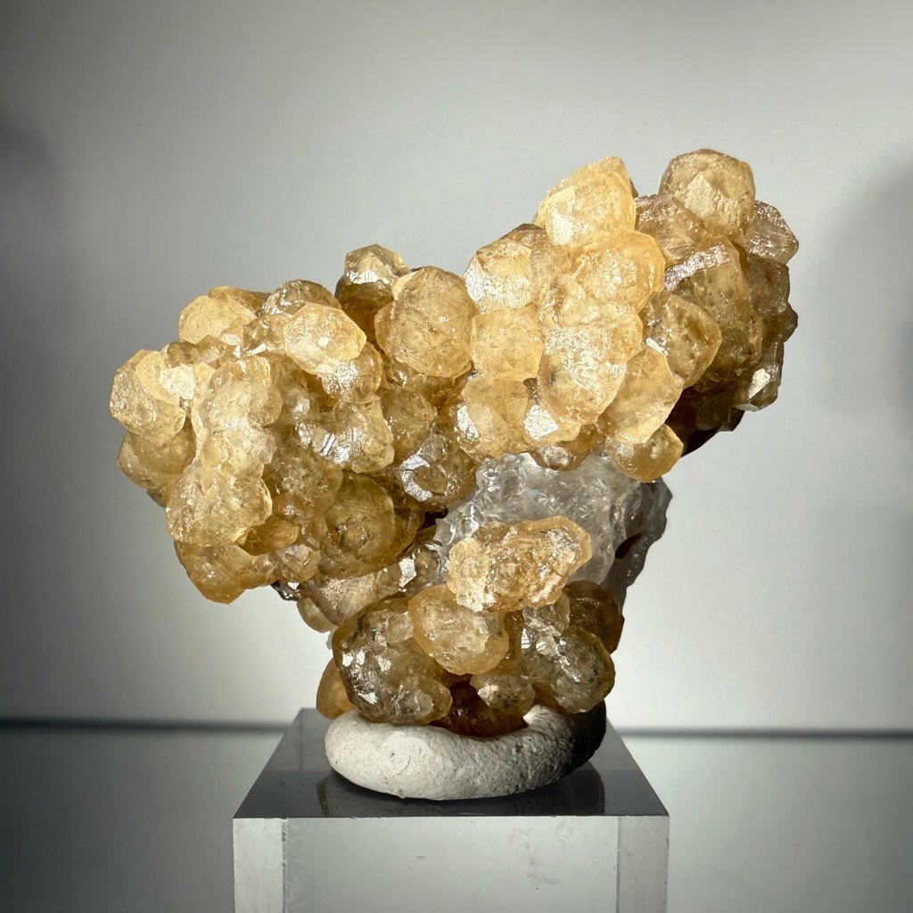 Grossular Garnet over Calcite