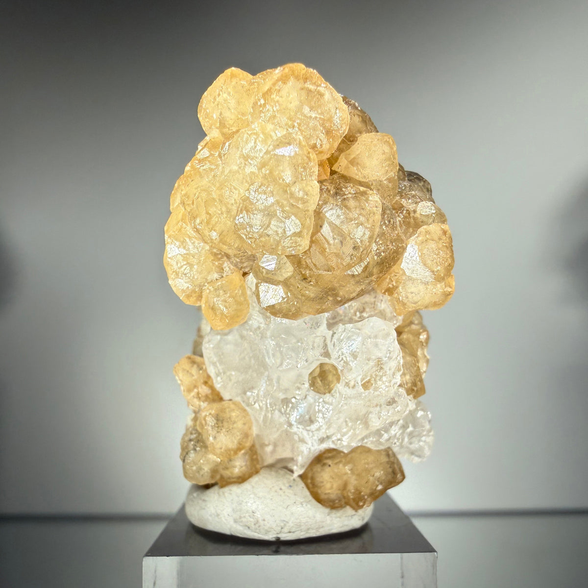 Grossular Garnet over Calcite