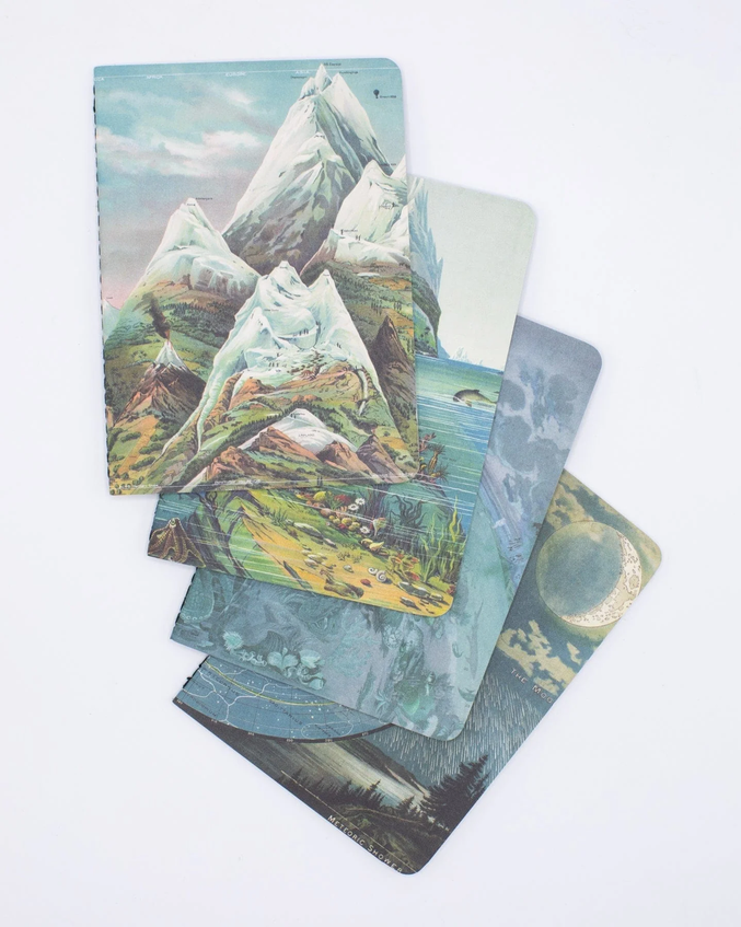 "Planet Earth" Pocket Notebook 4-pack