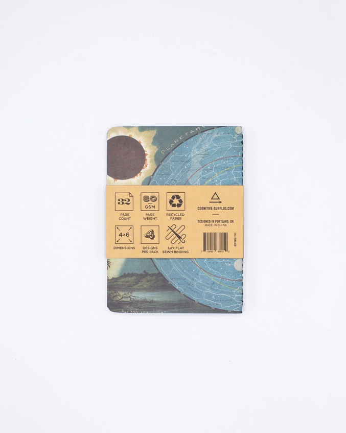 "Planet Earth" Pocket Notebook 4-pack