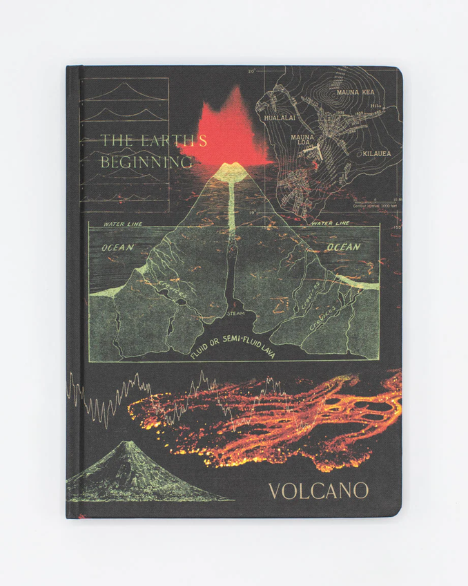 Volcanoes Hardcover Notebook - Lined/Grid