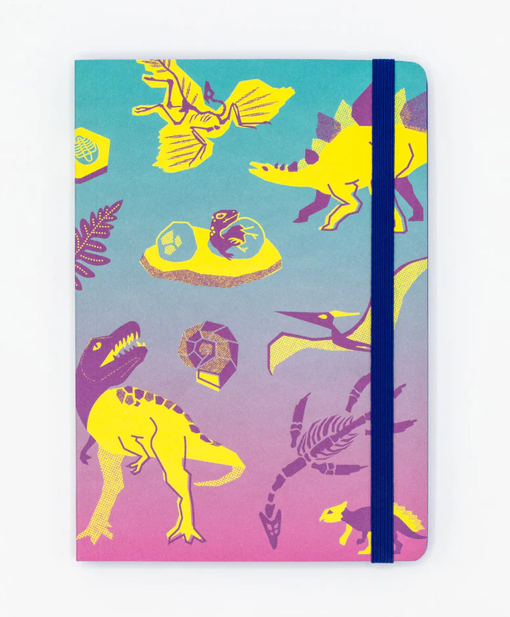 Retro Dino A5 Softcover Notebook