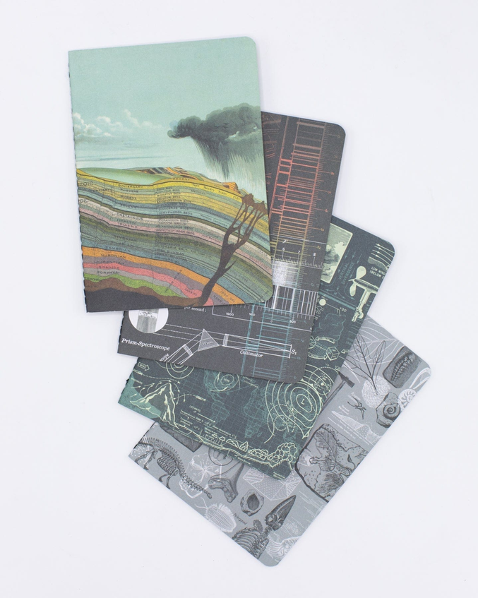"Natural History" Pocket Notebook 4-pack