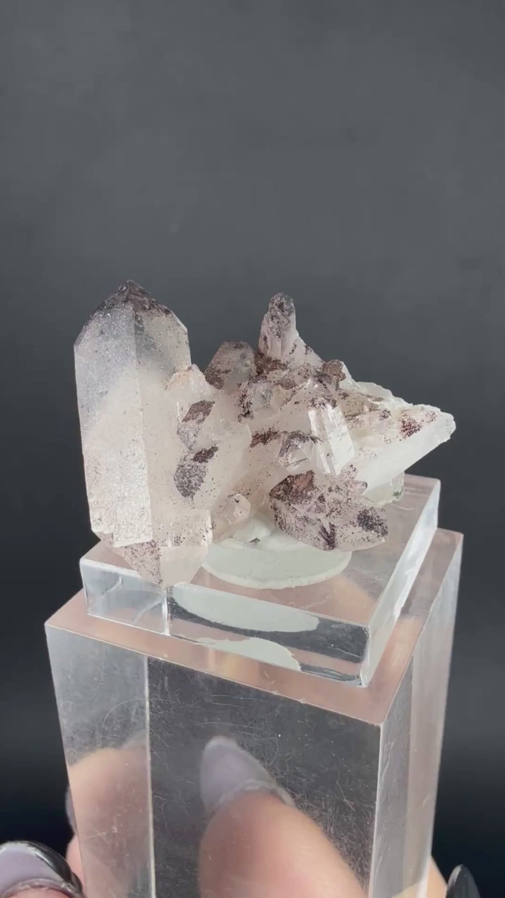 Quartz with Hematite