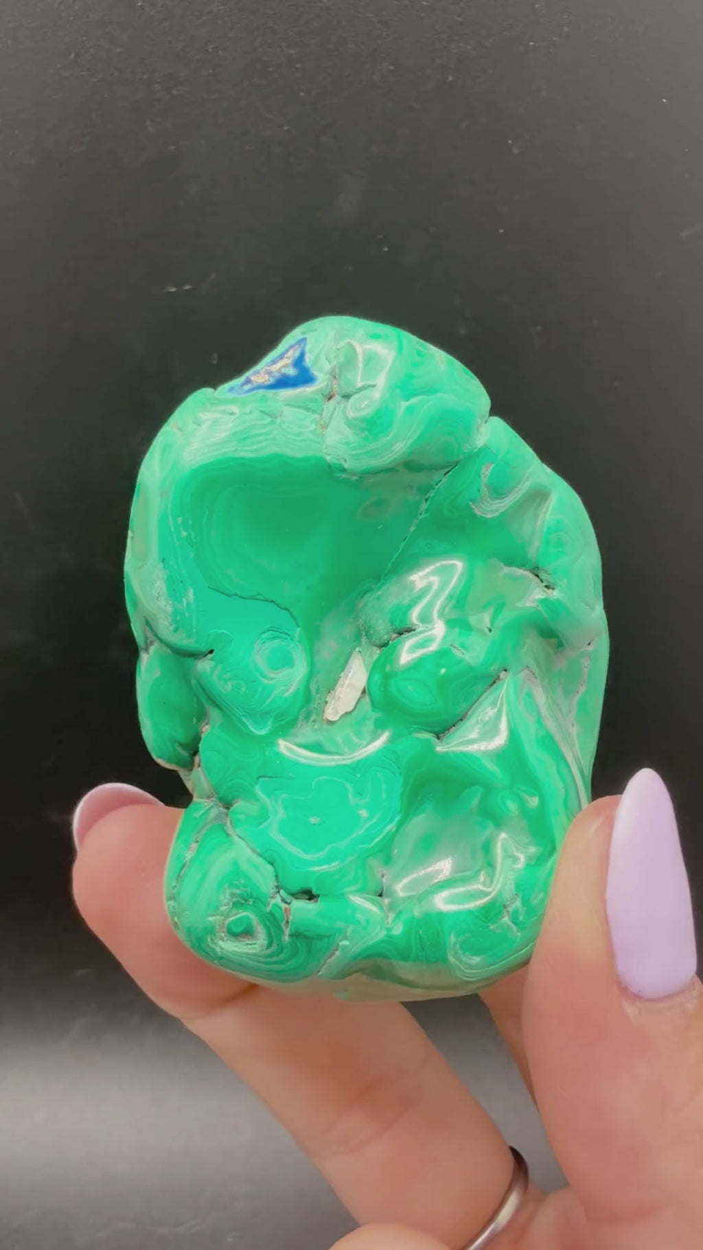 Malachite with Azurite
