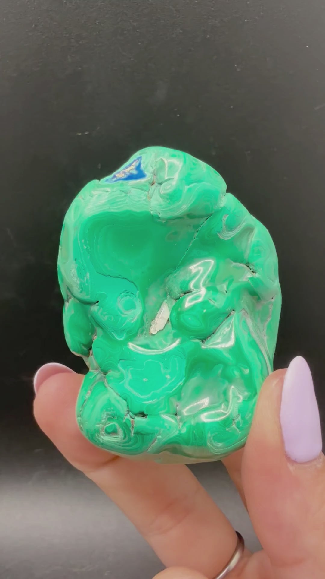 Malachite with Azurite