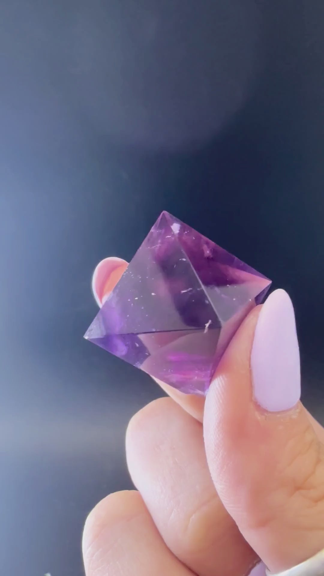 Fluorite (Polished Octahedral)