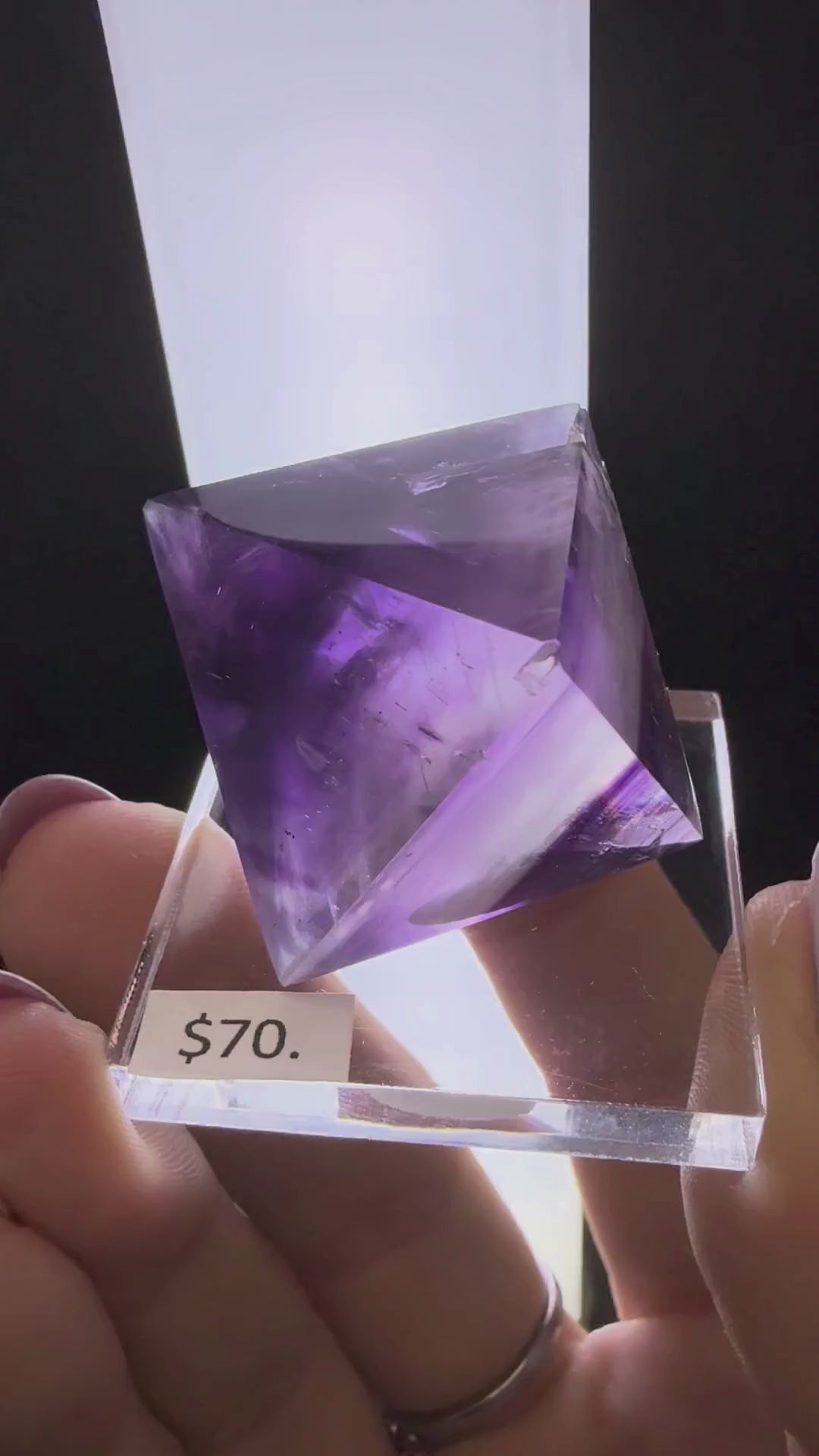 Fluorite (Polished Octahedral)