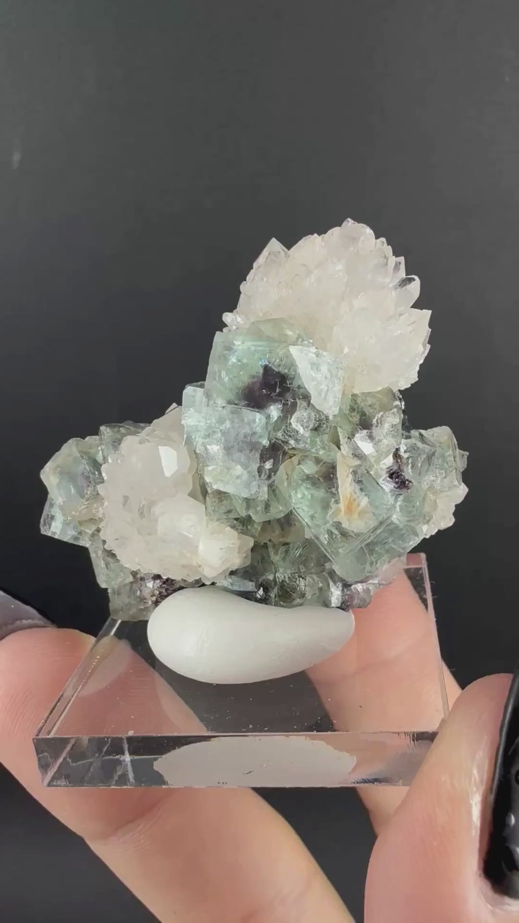 Fluorite with Quartz