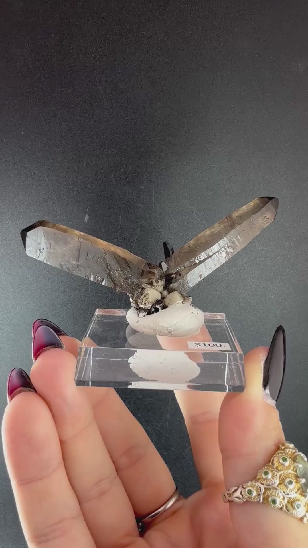 Smoky Quartz with Aegirine and Orthoclase